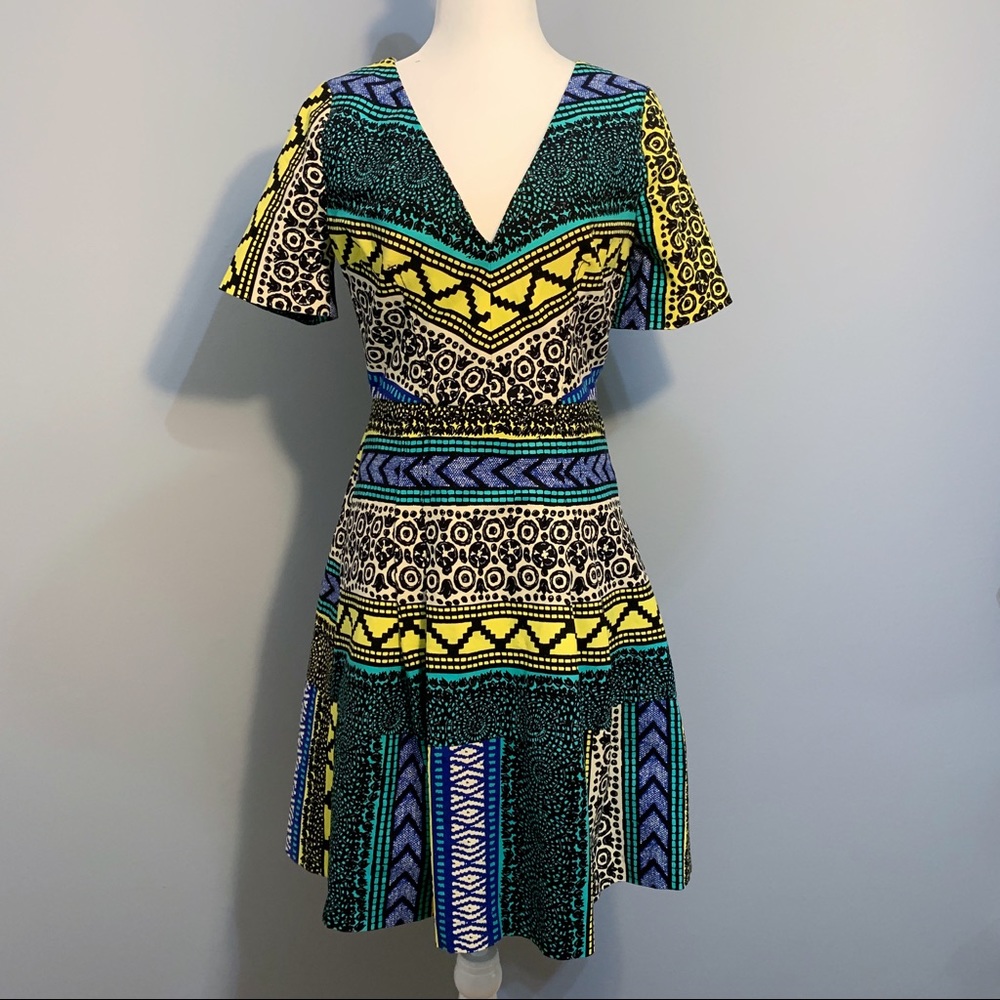 Anthro Plenty by Tracy Reese Tribal Dress D1